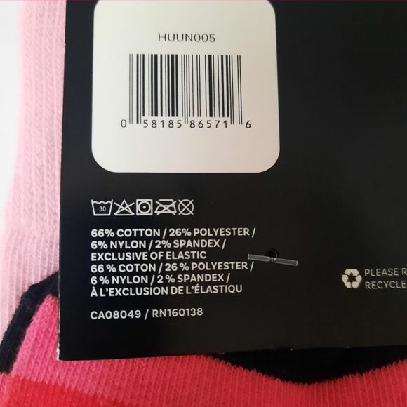 New Pet Bull Dog Socks Stripped Pink Women’s Christmas Present Gift Size L/XL - Picture 4 of 4